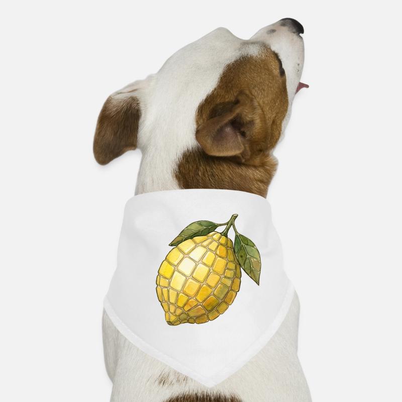 Lemon Mosaic - Fresh Mediterranean Gift Idea Dog Bandana
