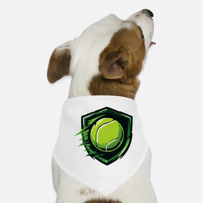 Bouclier de tennis dans le style dynamique Bandana pour chien