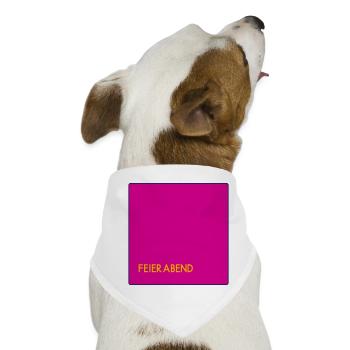 Feierabend - Hunde-Bandana - Weiß - Vorne