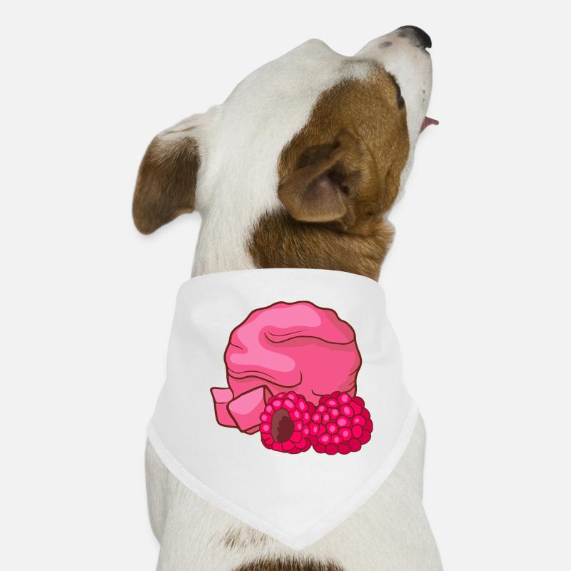 Himbeeren Eis Speiseeis Eiskrem Eiscreme Kugeleis Hunde-Bandana