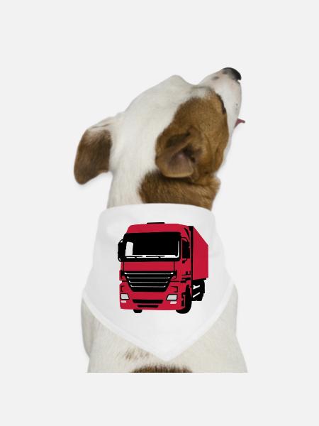 LKW - Hunde-Bandana - Weiß - Vorne