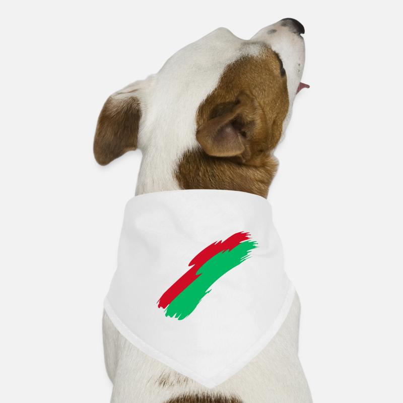 Madagaskar - Hunde-Bandana - Weiß