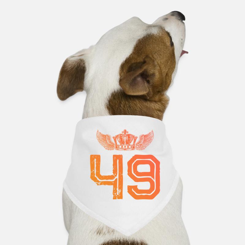 49 Number crown Dog Bandana