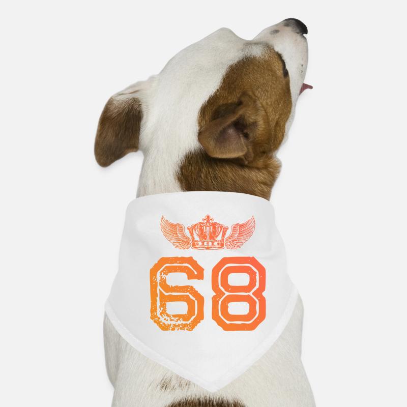 68 Couronne numérique Bandana pour chien