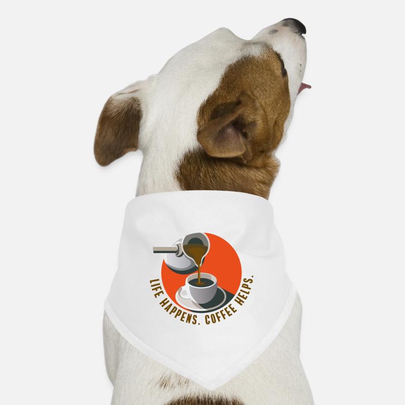 coffee helps cafe caffeine office saying cup drink Dog Bandana