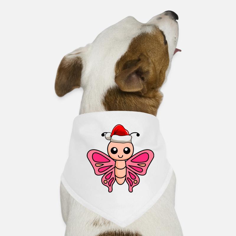 Butterfly Comic Christmas Dog Bandana