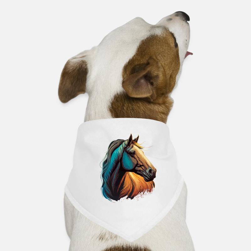 Kopf des Pferdes Hunde-Bandana