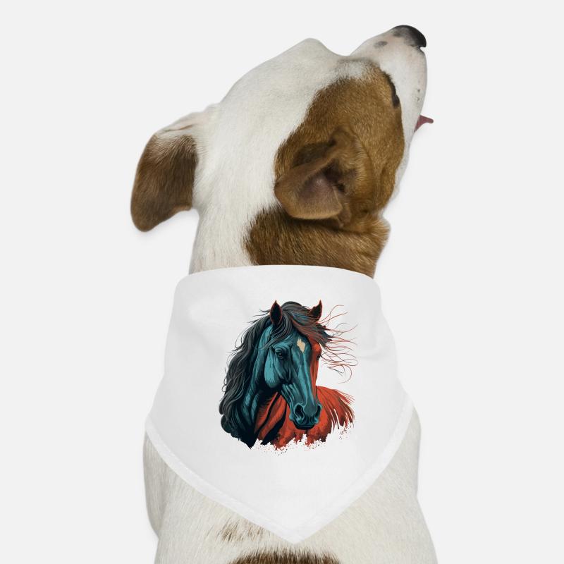 Illustration de cheval Bandana pour chien