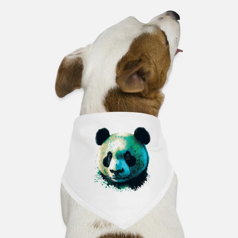 Panda vert Bandana pour chien