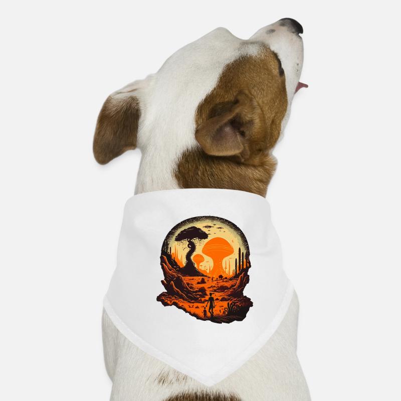 Weird Alien World Dog Bandana