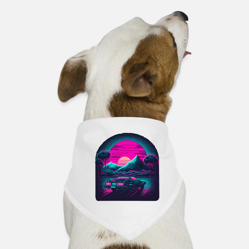 Paysage rétro Bandana pour chien