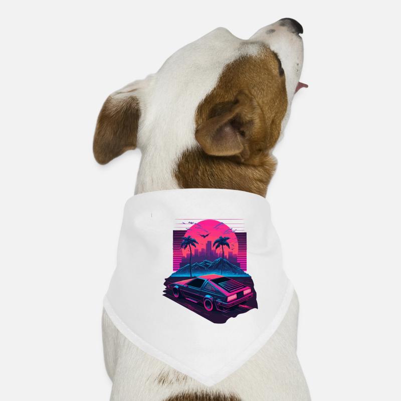 Retro-Kunst Hunde-Bandana