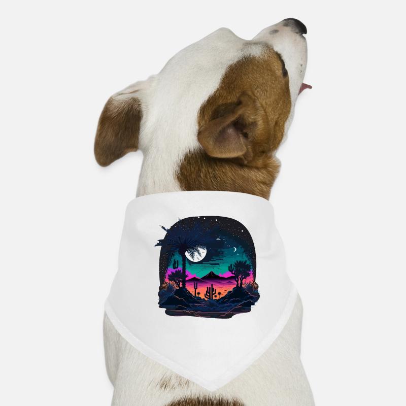 Désert de nuit Bandana pour chien