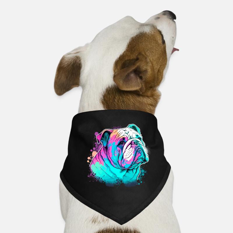 Feeling Down Bulldog Hunde-Bandana