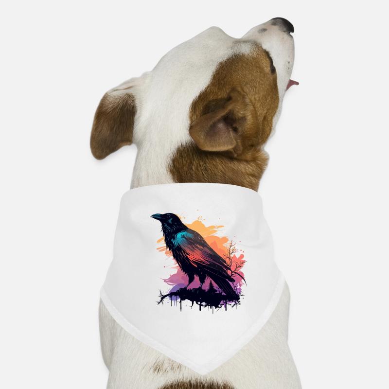 Krähen-Ansicht Hunde-Bandana