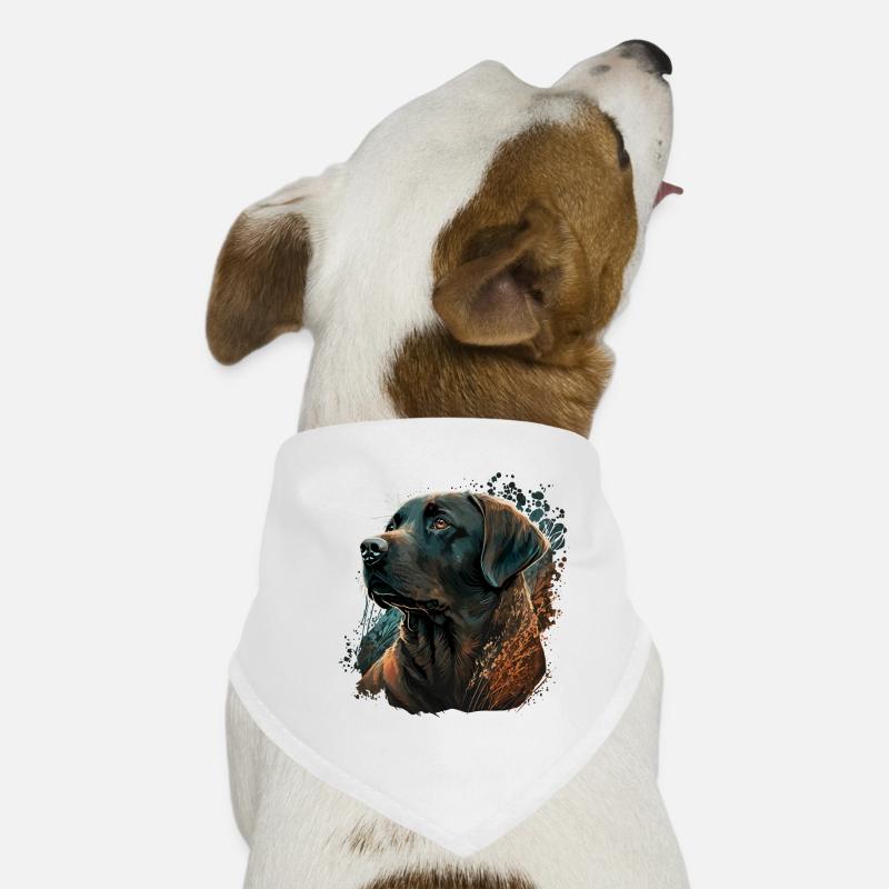 Superbe illustration de Labrador Retriever Bandana pour chien