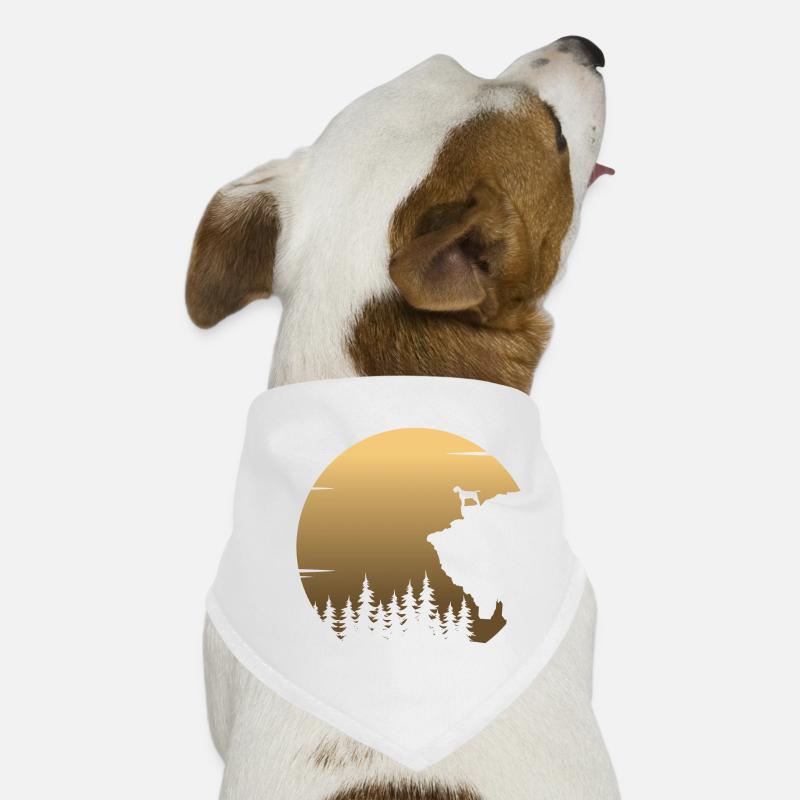 Wirehaired Pointing Griffon Mond Silhouette Hunde-Bandana