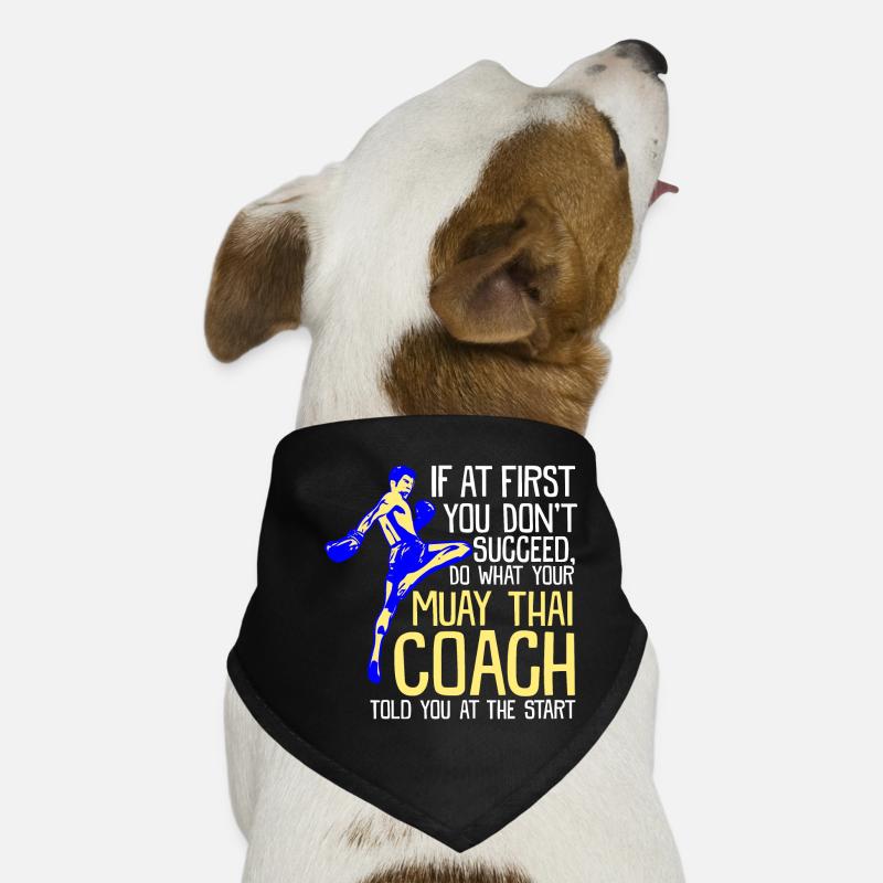 Muay Thai Coach Dog Bandana