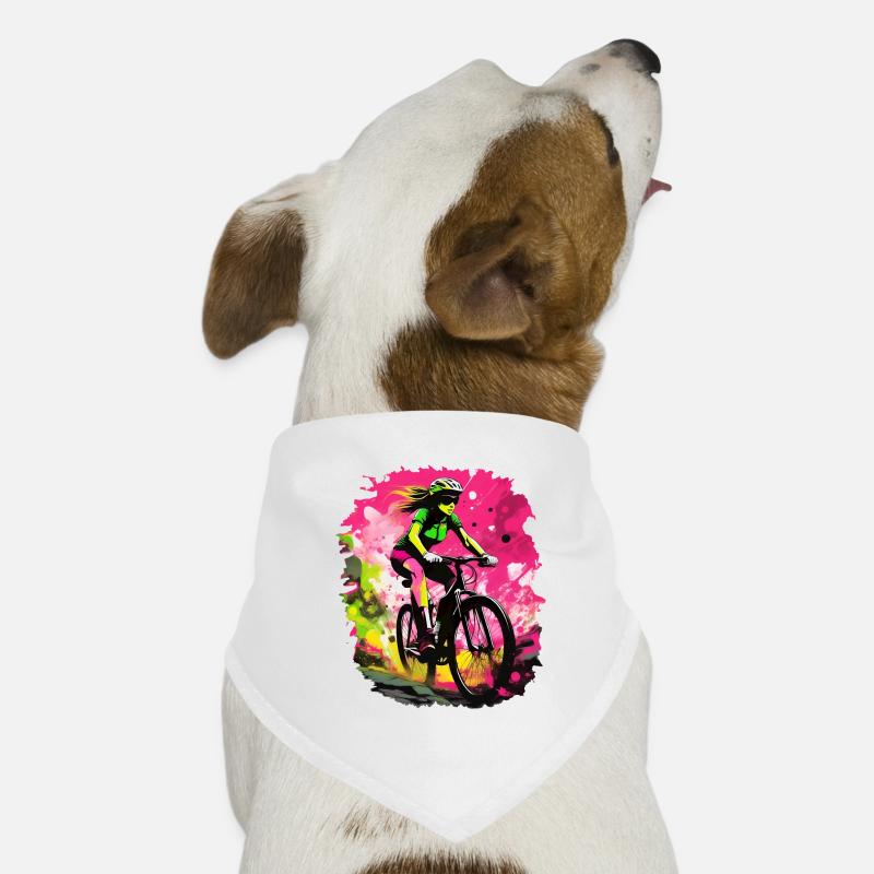 Passion pour le vélo Bandana pour chien