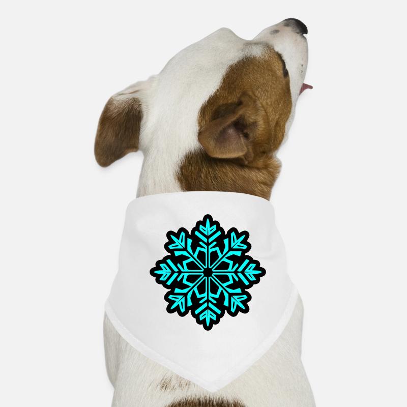 Snowflake Snow Icon Dog Bandana