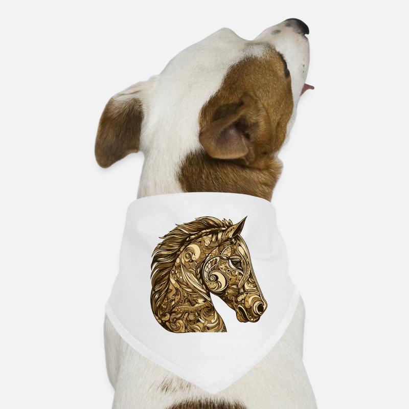 Animal à tête de cheval Bandana pour chien