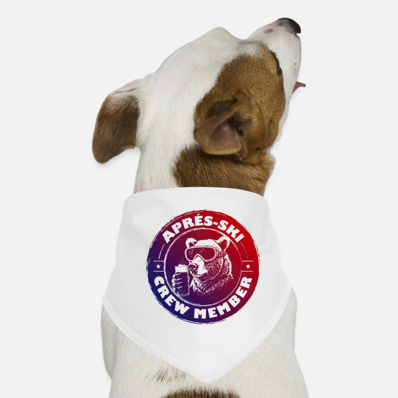 Bär Apres Ski Team Spruch Bunt Hunde-Bandana