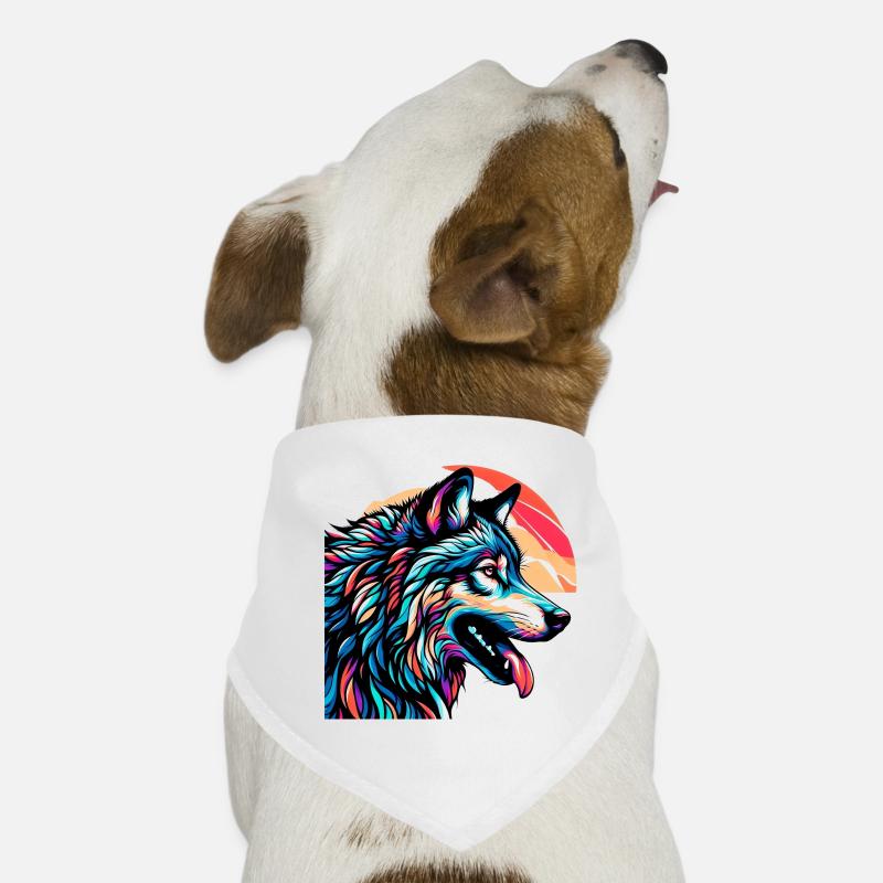 Wolf Hunde-Bandana