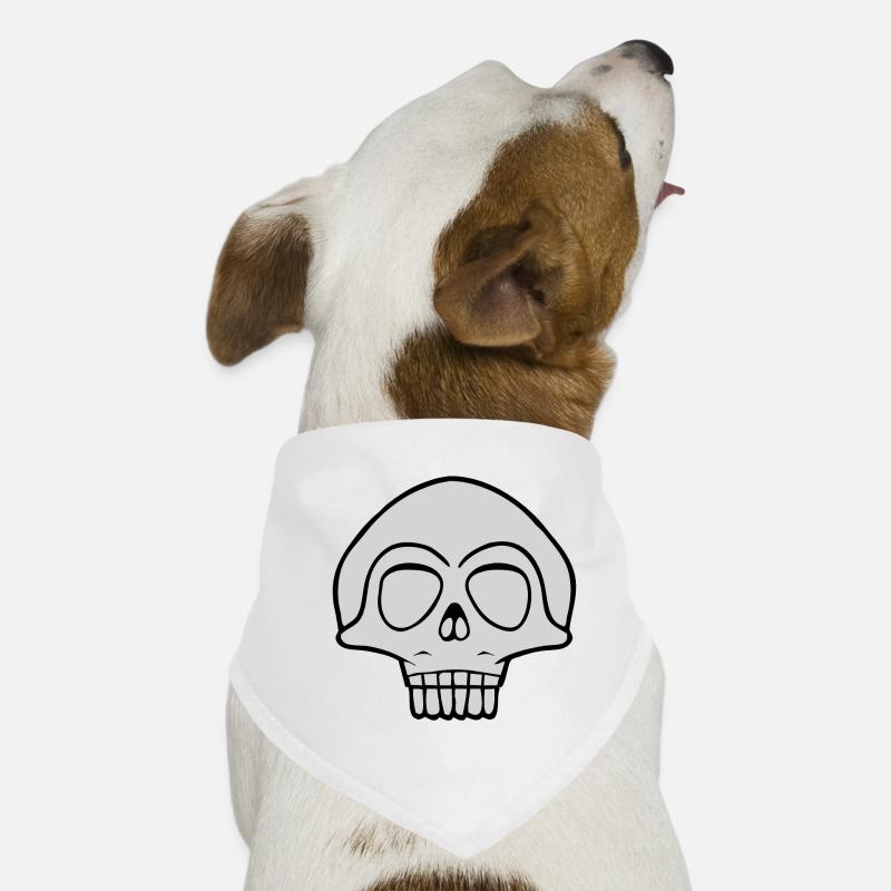 Conception de crâne gris Bandana pour chien