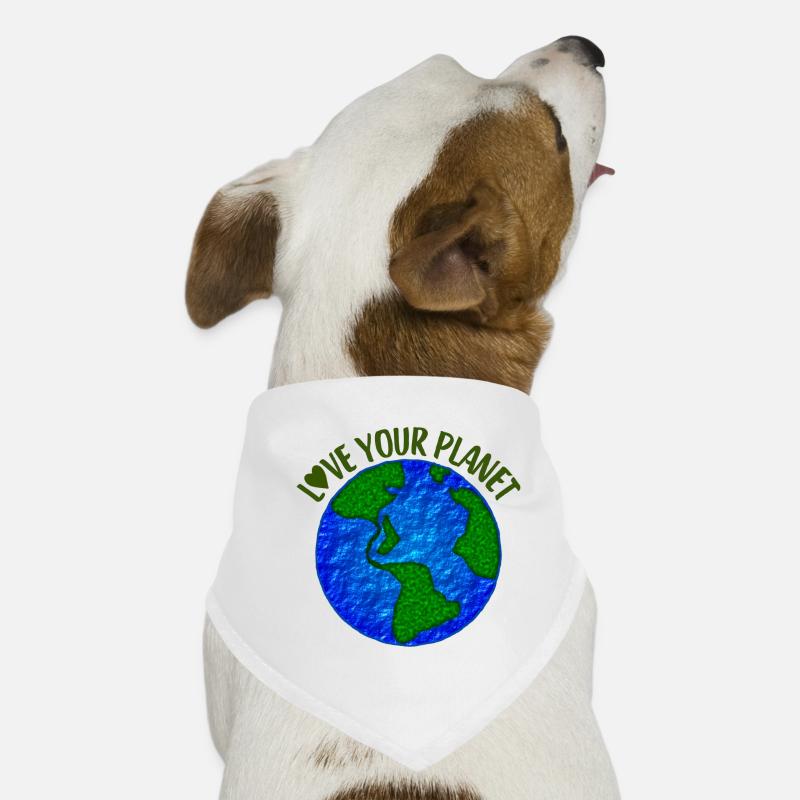 Liebe deinen Planeten Hunde-Bandana