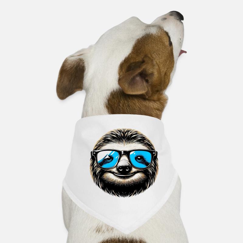 Paresseux avec lunettes de soleil Bandana pour chien
