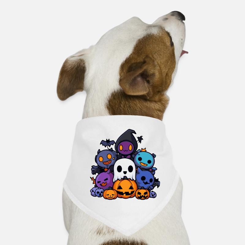 Halloween Party Figures Comic Dog Bandana