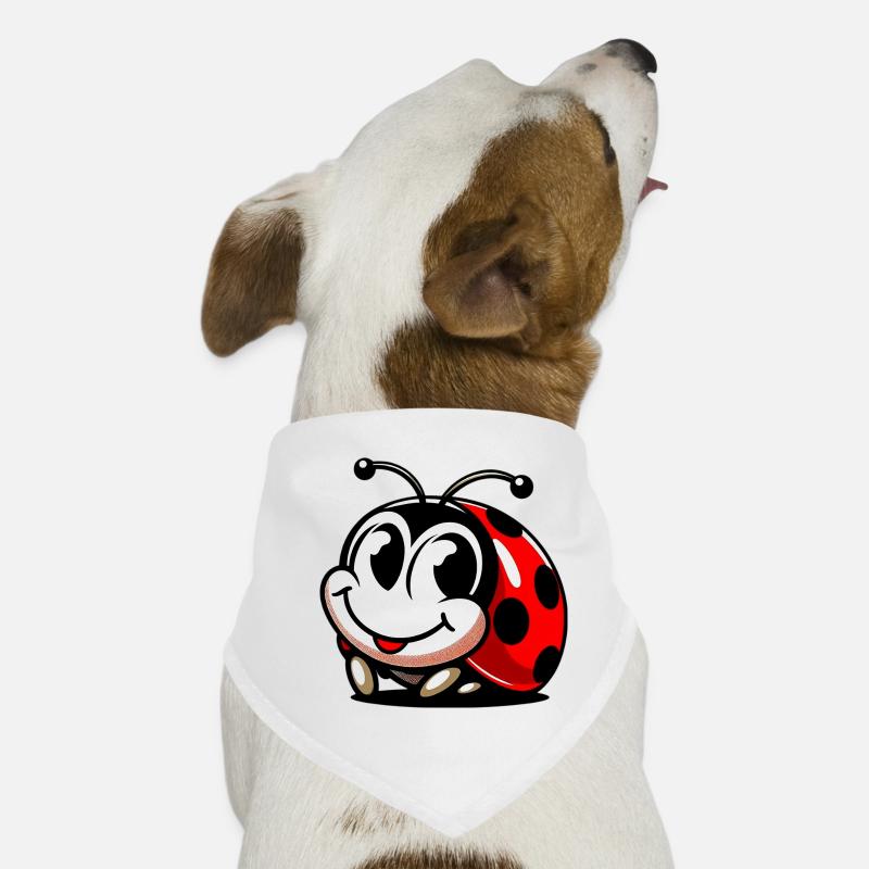 Marienkäfer - Hunde-Bandana - Weiß