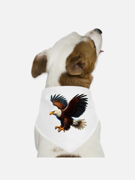Aigle - Bandana pour chien - blanc - Devant