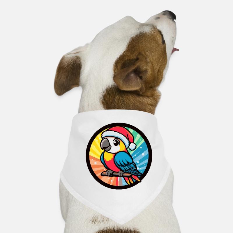 Perroquet animal de Noël Bandana pour chien