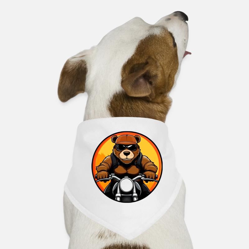 Bears Motorcycle Dog Bandana