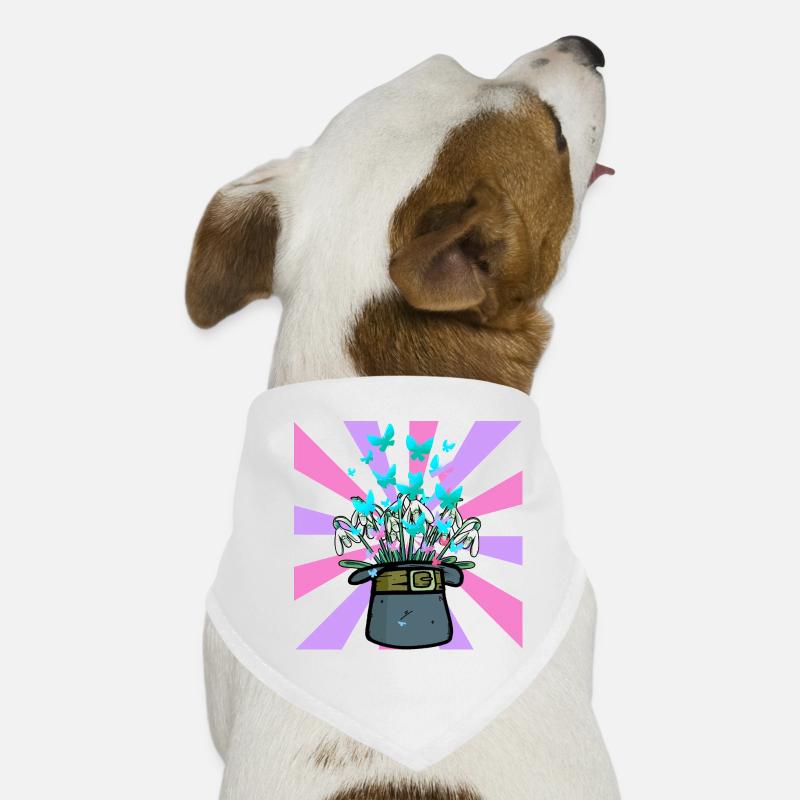 Chapeau Conjure Printemps Début Fleurs Fleur Bandana pour chien