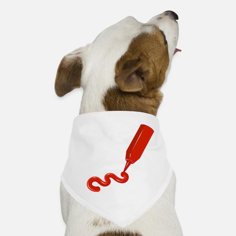 Ketchup bottle with swing - funny food design Dog Bandana