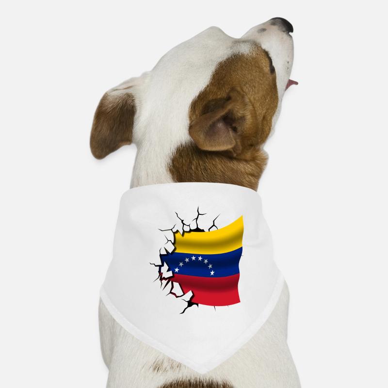 Drapeau du Venezuela - Venezuela - Drapeau cassé Bandana pour chien