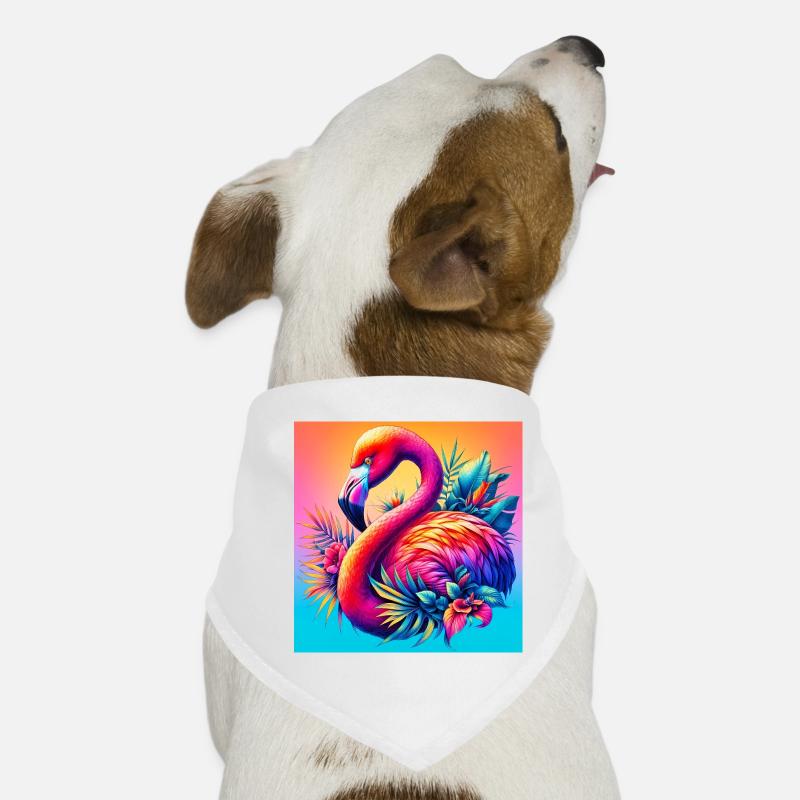 Flamingo Hunde-Bandana
