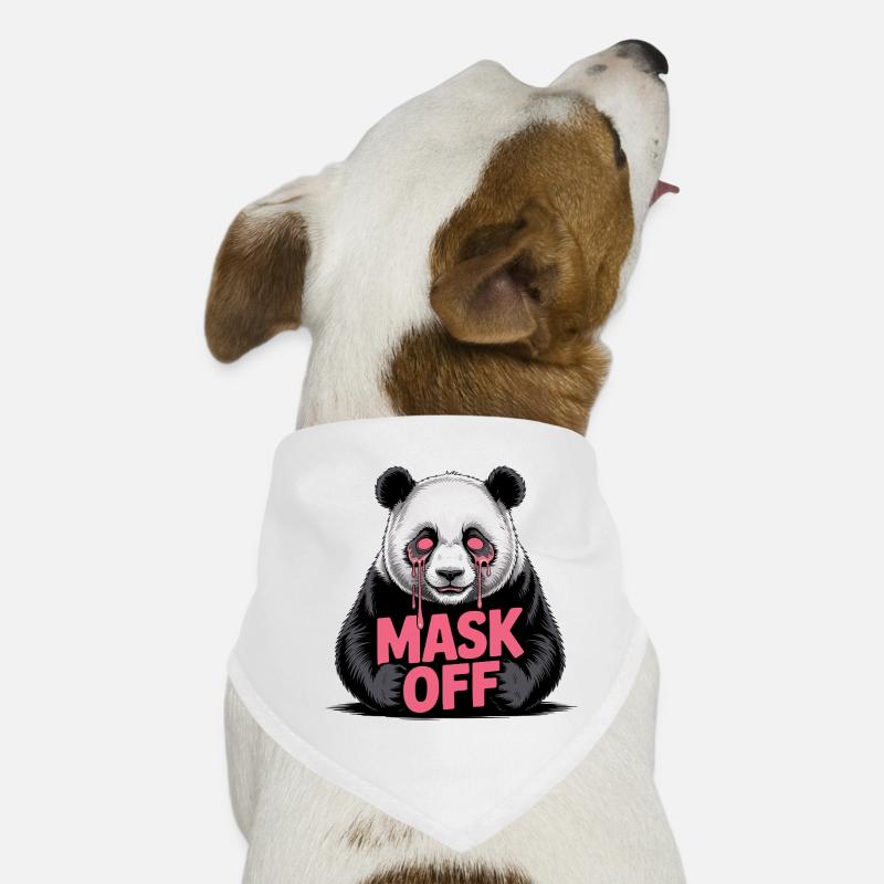 Maschera Off Panda Bandana per cani