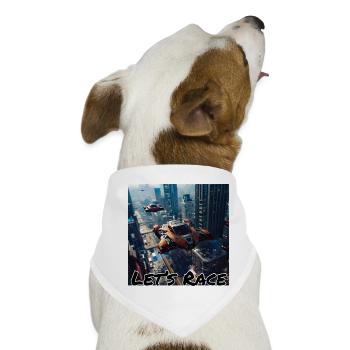 Futuristische Weltraumtransport-Mission - Hunde-Bandana - Weiß - Vorne