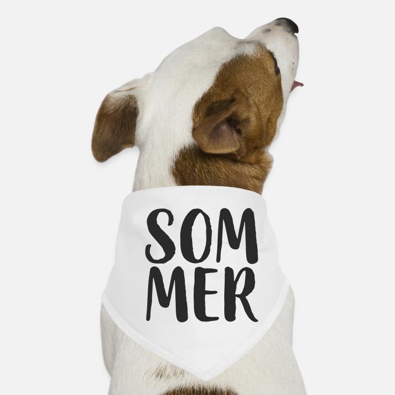 Sommer Handlettering Stil Hunde-Bandana
