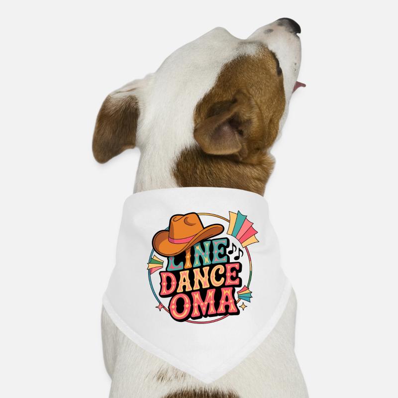 Line Dance Oma Retro Hunde-Bandana