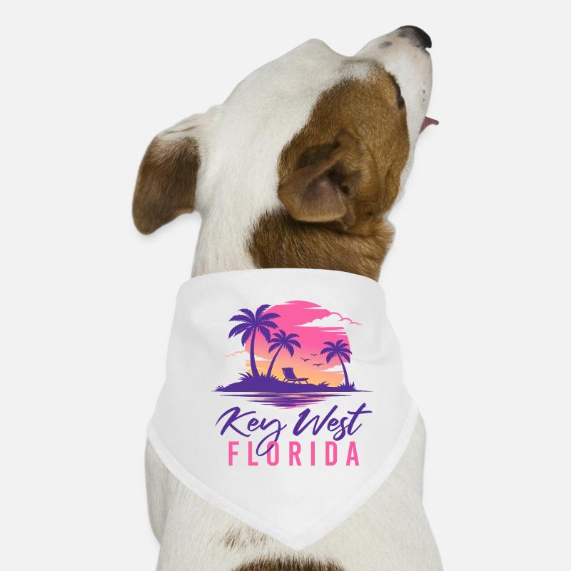 Key West Florida Spring Break Retro Cruise Outfit Dog Bandana