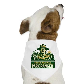 Vertrau Mir Ich Bin Ranger Spruch - Hunde-Bandana - Weiß - Vorne
