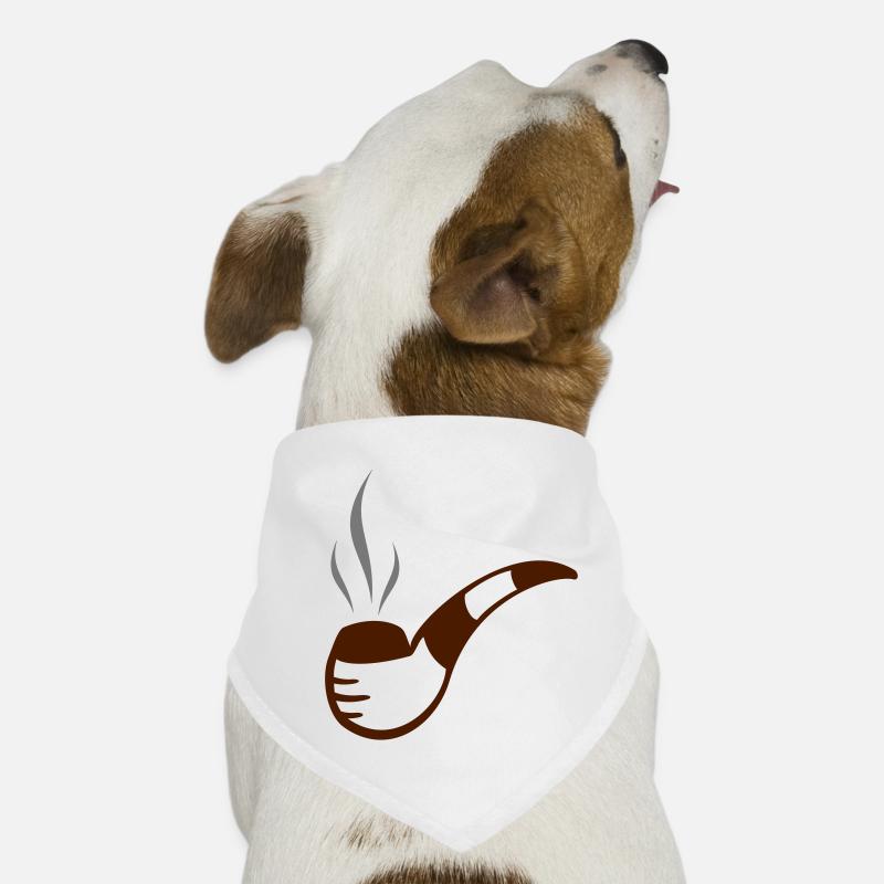 Pfeife mit Rauch bzw. Qualm Hunde-Bandana