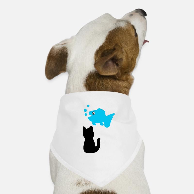 Pensées de poissons Bandana pour chien