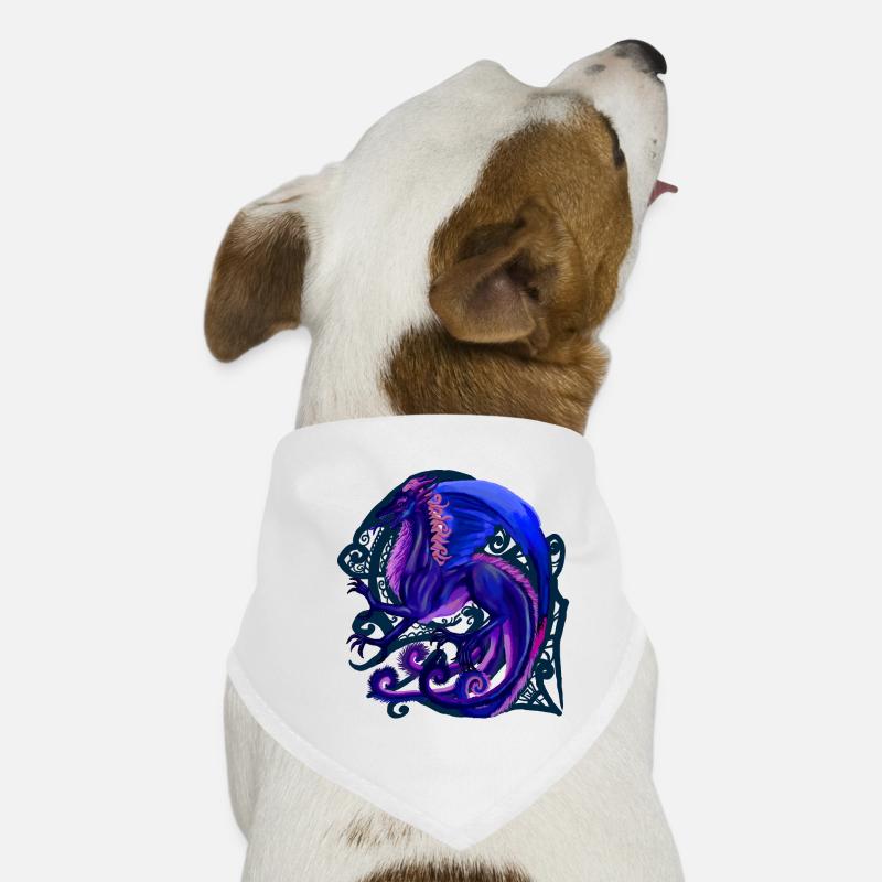 blauer Drache Hunde-Bandana
