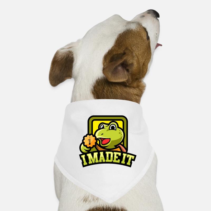Optimisme Objectif atteint l’accomplissement tortue Bandana pour chien