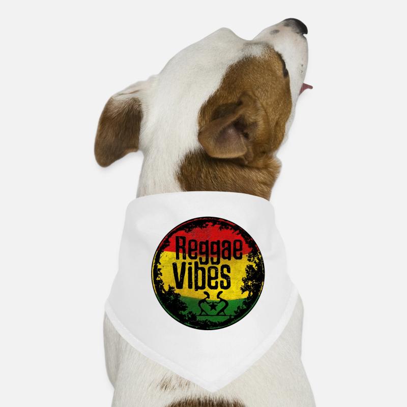 Reggae Vibes Rasta Design Hunde-Bandana